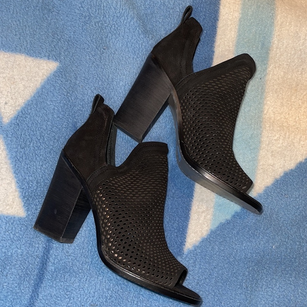 Vince Camuto peep toe booties
